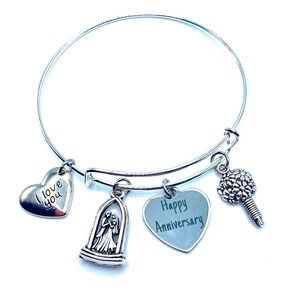 Happy Anniversary Charm Bracelet